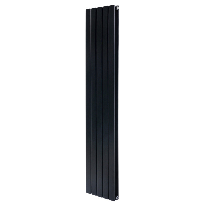 Дизайнерський вертикальний радіатор опалення ARTTIDESIGN Livorno II 5/1600/340 чорний матовий ( LV II.5.160.34.B)