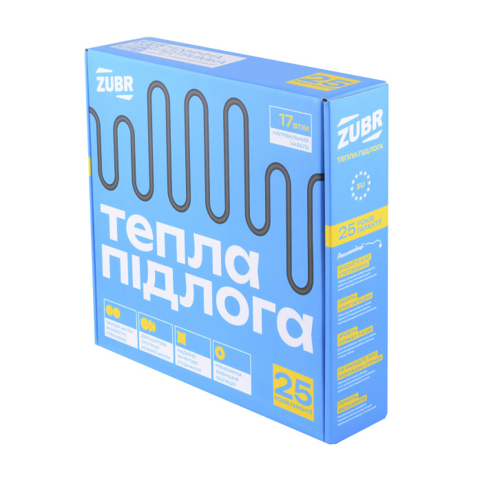 Нагревательный кабель ZUBR DC Cable 170 Вт/10 м