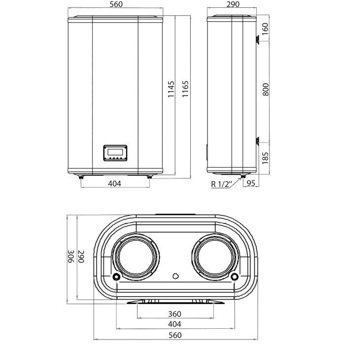Водонагреватель LEOV LV Flat ER 100l плоский (100L Flat ER)