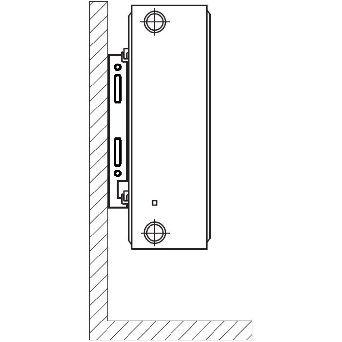 Радіатор сталевий 33/500х1100 бок KALITE