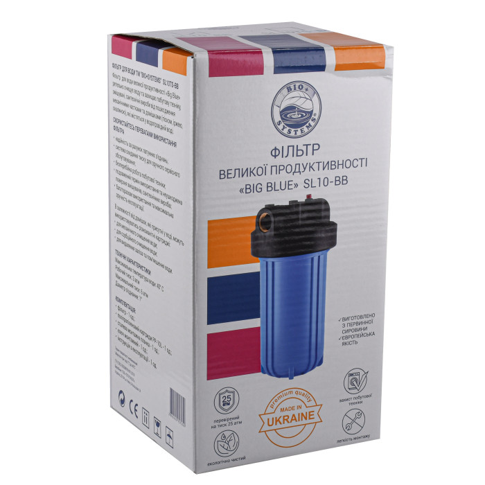 Фильтр-колба + ПП картридж Bio+ systems SL10-BB Big Blue 10", 1"