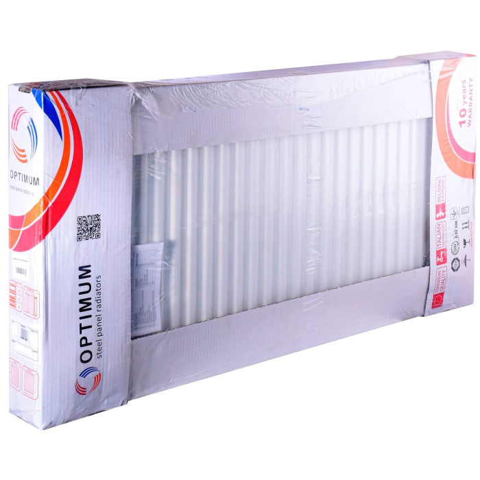 Радіатор сталевий 22/500х2000 низ-справа/бок OPTIMUM (без клапана INNER)
