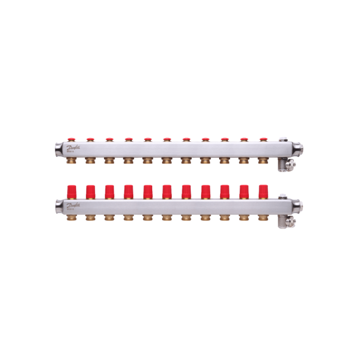 Колектор Danfoss SSM-3F з термоклапанами 11+11