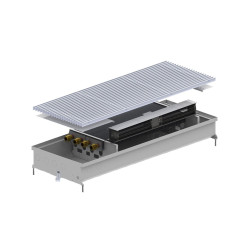 Внутрішньопідлоговий конвектор Carrera CV2 (Inox) 380.1250.90 + вент. DC 24V (CV2I24dc_38/125/09)