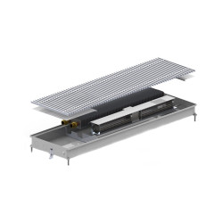 Внутрішньопідлоговий конвектор Carrera CV (Inox) 250.3000.65 + вент. DC 24V (CVI24dc_25/300/6.5)