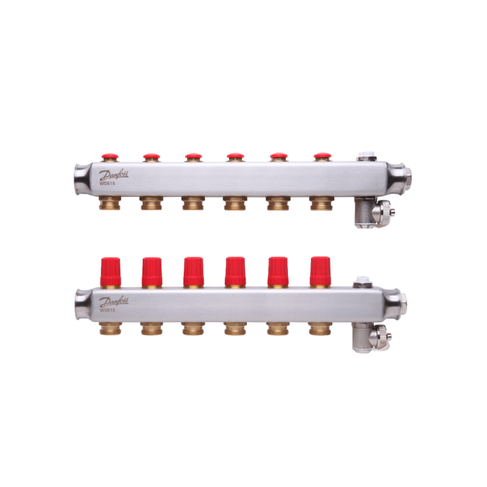 Колектор Danfoss SSM-3F з термоклапанами 6+6
