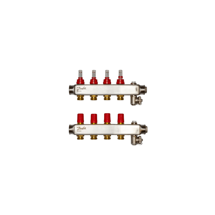 Колектор Danfoss SSM-3F з витратомірами 4+4