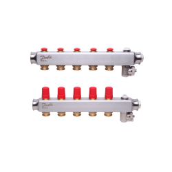 Колектор Danfoss SSM-3F з термоклапанами 5+5 (088U0805)
