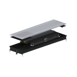 Внутрішньопідлоговий конвектор Carrera CV (Black) 250.2250.65 + вент. DC 24V (CVB24dc_25/225/6.5)