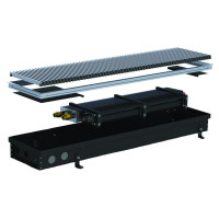Внутрішньопідлоговий конвектор Carrera CV (Black) 280.1250.120 + вент. DC 24V (CVB24dc_28/125/12)