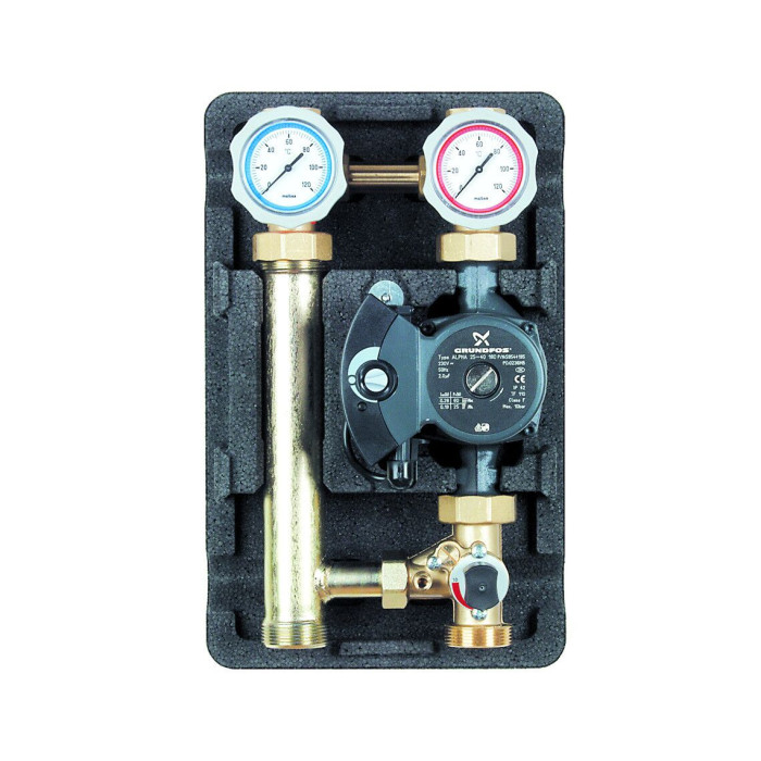 Насосна група Meibes D-MK 1 1/4” з насосом Grundfos Alfa2 32-60