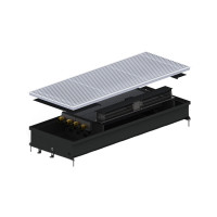Внутрішньопідлоговий конвектор Carrera CV2 (Black) 380.2000.90 + вент. DC 24V (CV2B24dc_38/200/09)