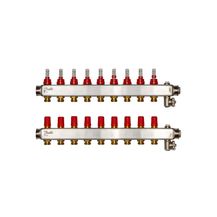 Колектор Danfoss SSM-3F з витратомірами 9+9