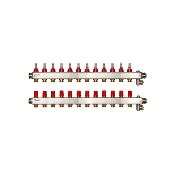 Колектор Danfoss SSM-3F з витратомірами 12+12
