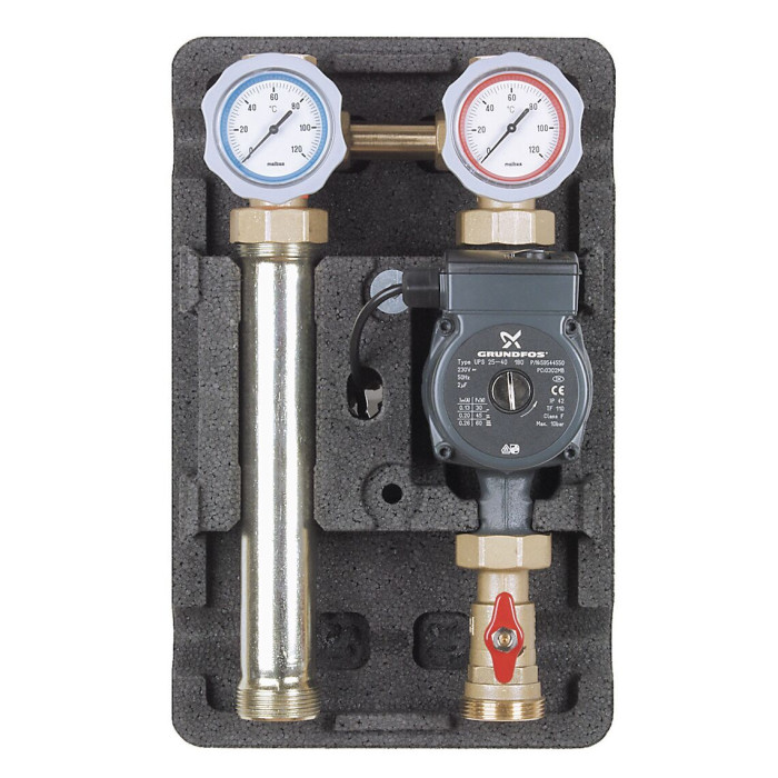 Насосна група Meibes D-UK 1” з насосом Grundfos UPS 25-60