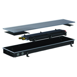 Внутрішньопідлоговий конвектор Carrera MV (Black) 250.3000.65 + вент. DC 24V (MVB24dc_25/300/6.5)
