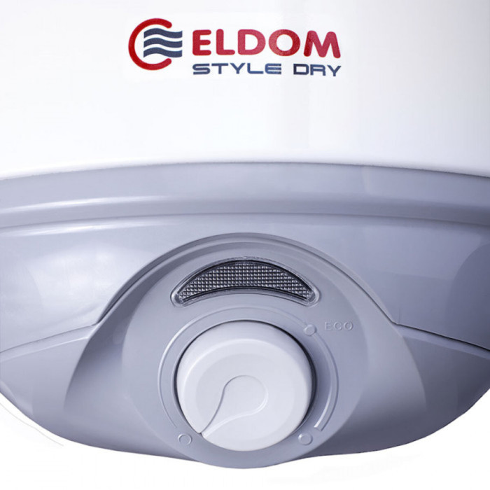 Водонагрівач Eldom Style DRY 80 SLIM  2x1.0 kW 72268WD