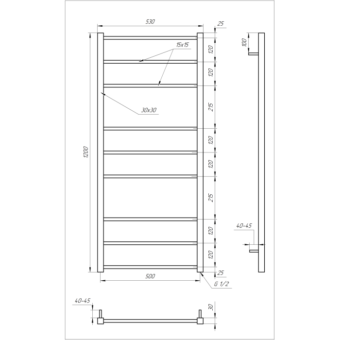 Сушка для рушників Tristar square