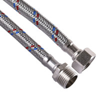 Шланг нержавіюча сталь ECO FIX 1/2″х1/2″ ЗВ  2,0 м EPDM