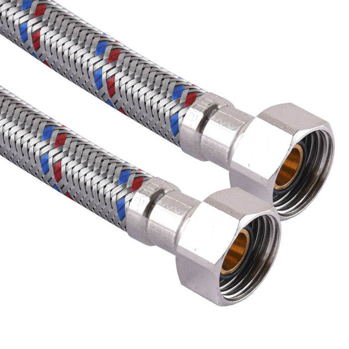 Шланг нержавеющая сталь SOLOMON 1/2"х1/2" ВВ 0,5м HS30