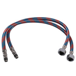 Шланги для змішувача Globus Lux  М10х1/2″ 0,5м. АНТИКОРОЗІЯ (  ПАРА)