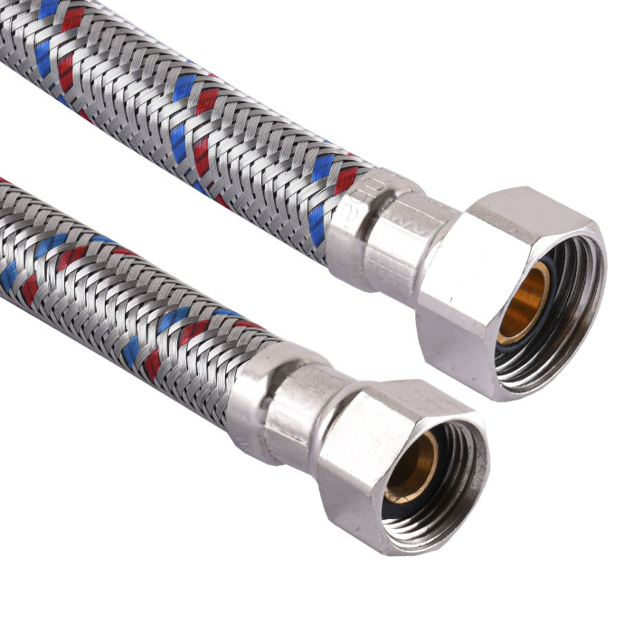 Шланг нержавеющая сталь SOLOMON 3/8"х1/2" ВВ 0,5м HS30