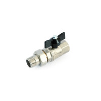Кран з американкою General Fittings NK 3/4" зовнішня-внутрішня різьба, ручка-метелик