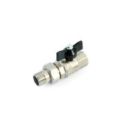 Кран з американкою General Fittings NK 3/4" зовнішня-внутрішня різьба, ручка-метелик