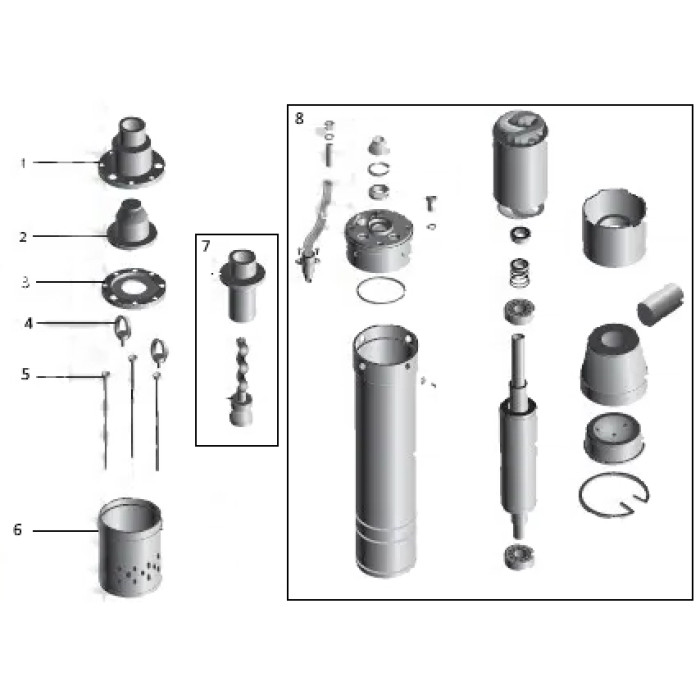 Насос свердловинний шнековий VOLKS pumpe 3QGD 1,5-70-0,37кВт 3 дюйма + кабель 15м