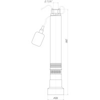 Насос колодязний OPTIMA OP 5,1 - 40/5  F 0,37 кВт,  P max=0,45 кВт( з поплавком )