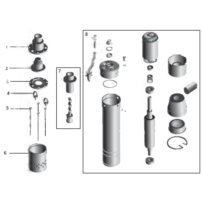 Насос свердловинний шнековий VOLKS pumpe 3,5 QGD 1,8-50-0,75кВт 3,5 дюйми + кабель 15м