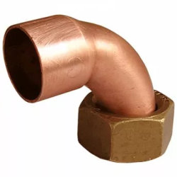 Коліно мідне IBP 90° Мідна накидна гайка 15 - 1/2" (5002G015004000)