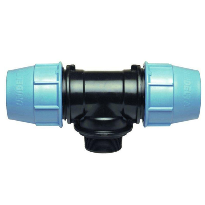 Трійник Unidelta ПЕ 20x3/4 зовнішня різьба
