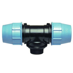 Трійник Unidelta ПЕ 32x3/4 зовнішня різьба