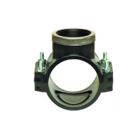 Хомут для врезки Unidelta ПЭ 63x3/4 с кольцом.