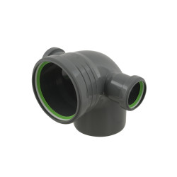 Коліно з відведенням 2пл ASG Nano HTR Ø110хØ50хØ50х87.5°х87.5° (2 відведення) 6543044