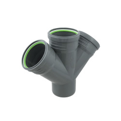 Хрестовина каналізаційна ASG Nano HTR Ø110хØ110хØ110x45° 6548903