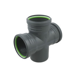Хрестовина каналізаційна ASG Nano HTR Ø110хØ110хØ110x87.5° 6543028