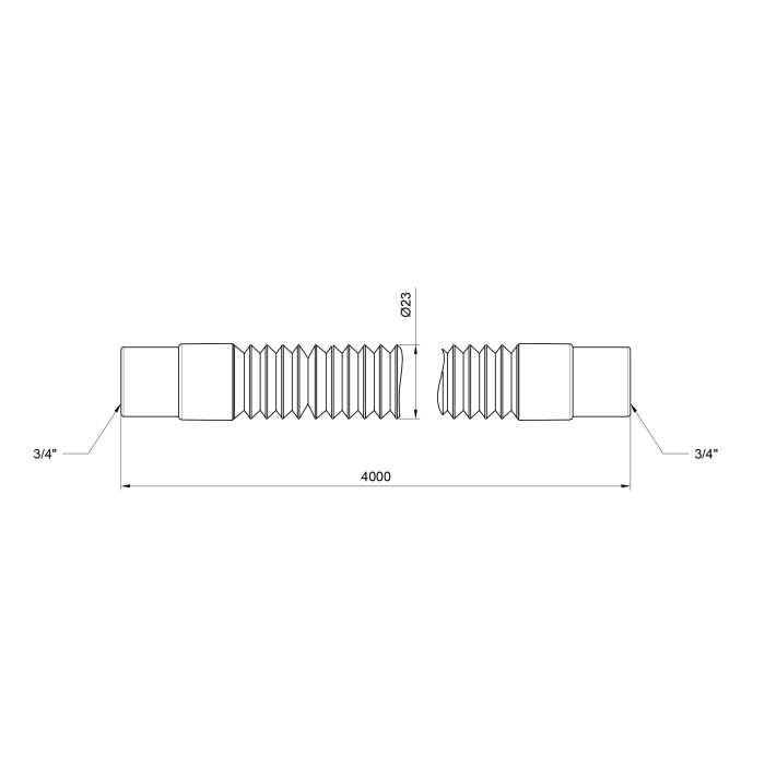 Шланг злив SD Plus для пральної машини 400 см SD096W400 (SD096W400)