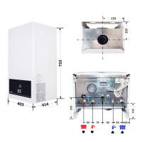 Котел газовий Airfel DigiFEL Premix 30 кВт (A2CPX030DARU)