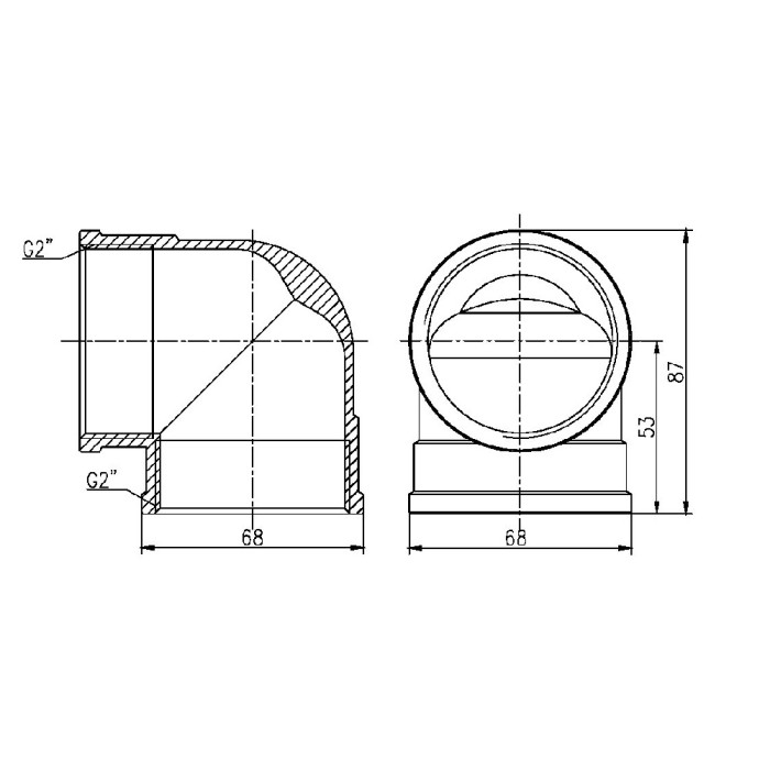 Угол SD Forte 2" ВР SF36850 (SF36850)