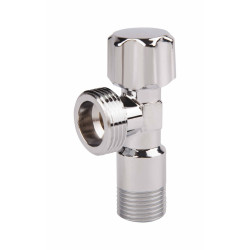 Кран кутовий Thermo Alliance Standart (ручка шестигранник) з вент.буксою 1/2"З х 3/4"З SF3441520 (SF3441520)