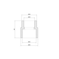 Муфта PPR Thermo Alliance 32х25 (DSB103)