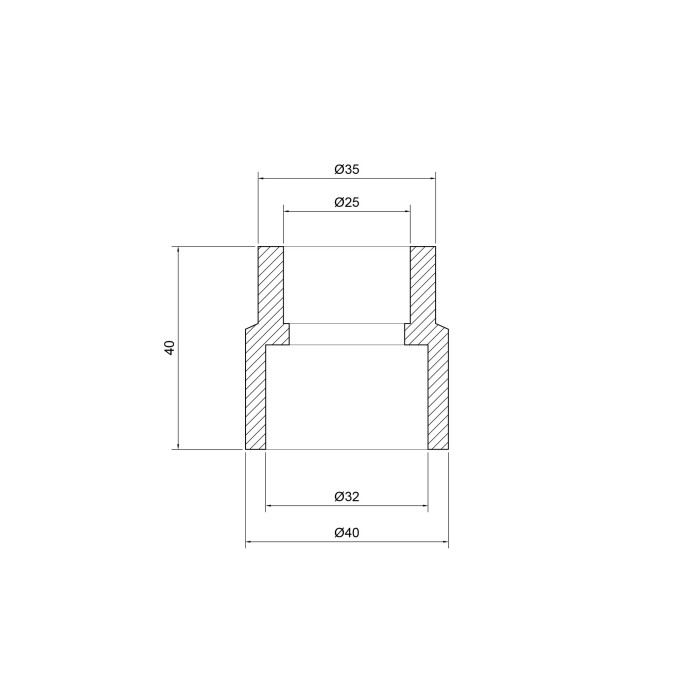 Муфта PPR Thermo Alliance 32х25 (DSB103)