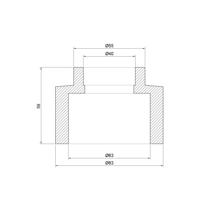 Муфта PPR Thermo Alliance 63х40 (DSB114)