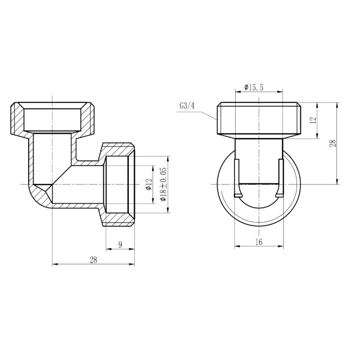 Кут обтискний SD Forte 20 SF173W2020 (SF173W2020)