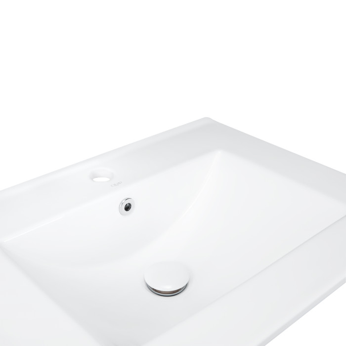 Раковина Qtap Albatross 600х460х180 White з донним клапаном QT01113060CW (QT01113060CW)