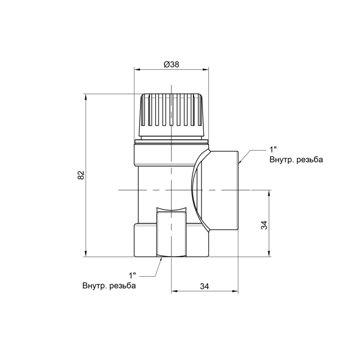 Запобіжний клапан Icma 1" ВР 1,5 бар №241 (91241AFAC)
