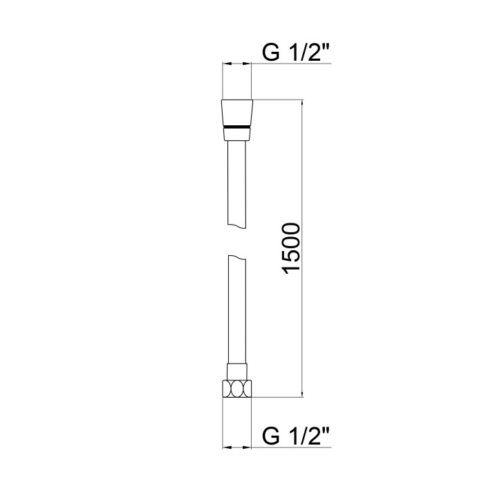 Шланг Lidz Niagara 30 1,5 м LDNIA30NKS28541 Nickel (LDNIA30NKS28541)
