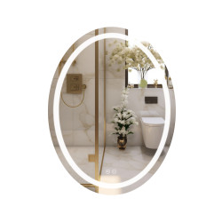 Дзеркало Qtap Mideya (DC-F801) 600х800 з LED-підсвічуванням Touch, з антизапотіванням, димером, рег. яскравості QT2078F801W (QT2078F801W)
